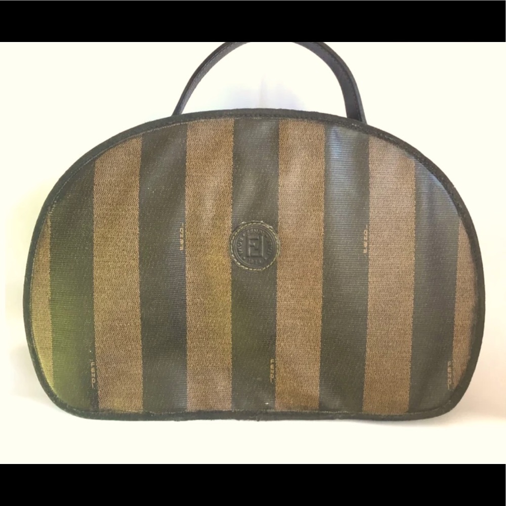 VINTAGE FENDI PENGUIN STRIPE VANITY CASE